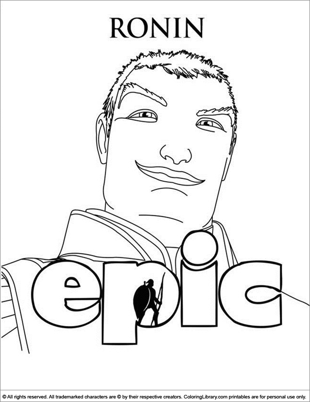 Epic coloring page