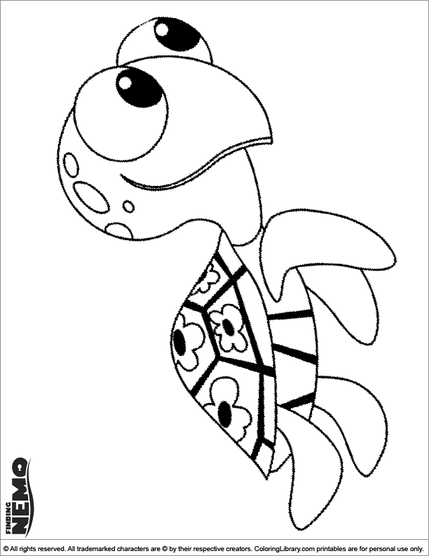 Finding Nemo free coloring - Coloring Library