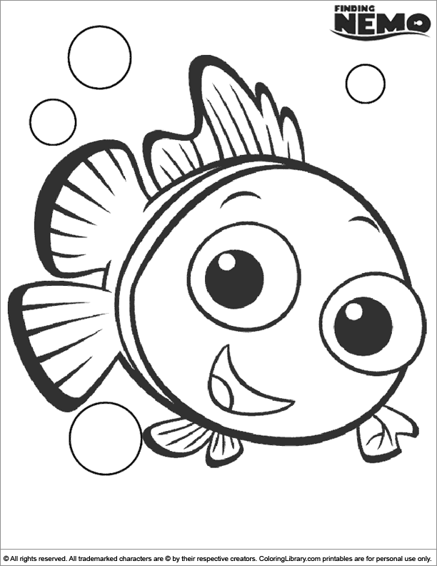 Amazing Finding Nemo coloring page - Coloring Library