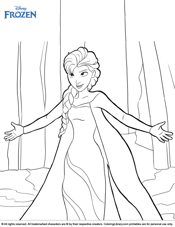 Frozen coloring book printable - Coloring Library