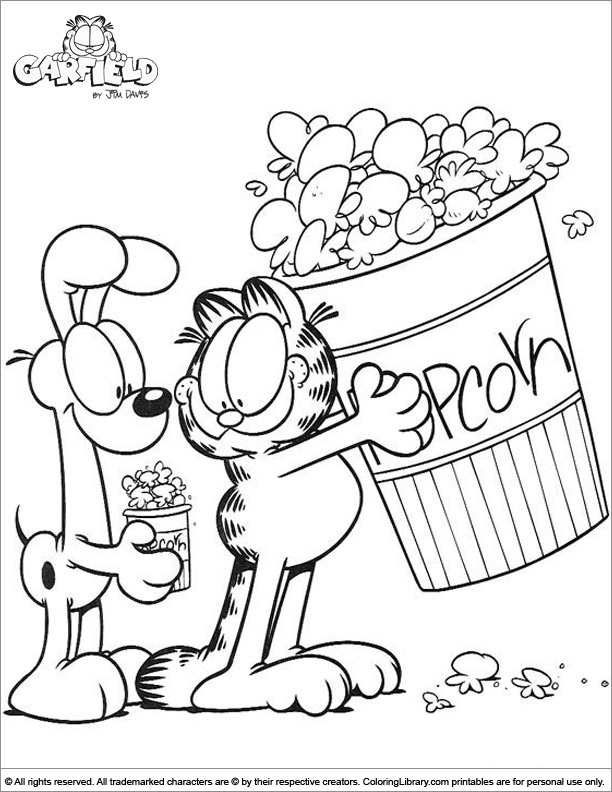 Garfield Coloring Pages For Kids