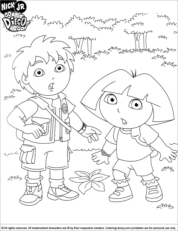  coloring book page for kids