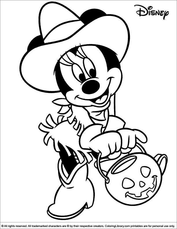 Halloween Disney free coloring sheet - Coloring Library