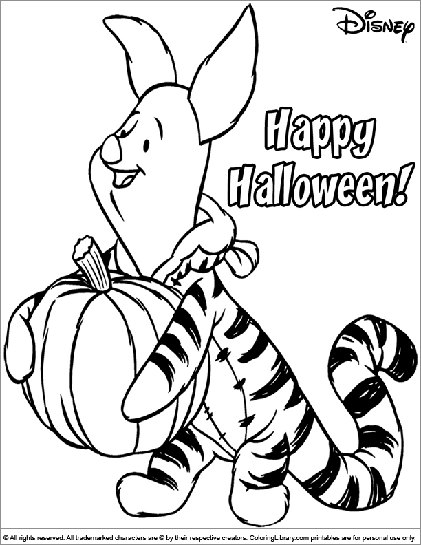 Halloween Disney coloring page that you can print - Coloring Library