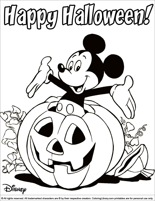 Halloween Disney coloring page - Coloring Library