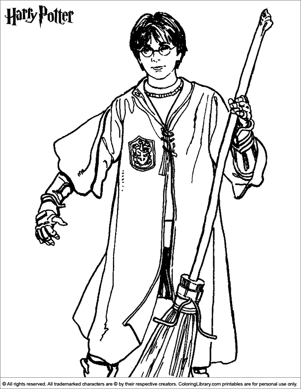 harry potter coloring picture  coloring library