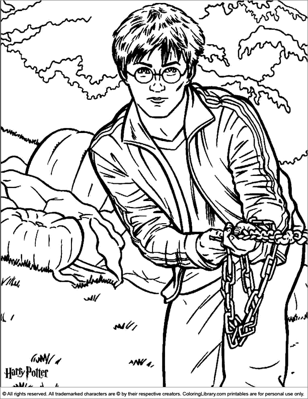 Harry Potter colouring page - Coloring Library