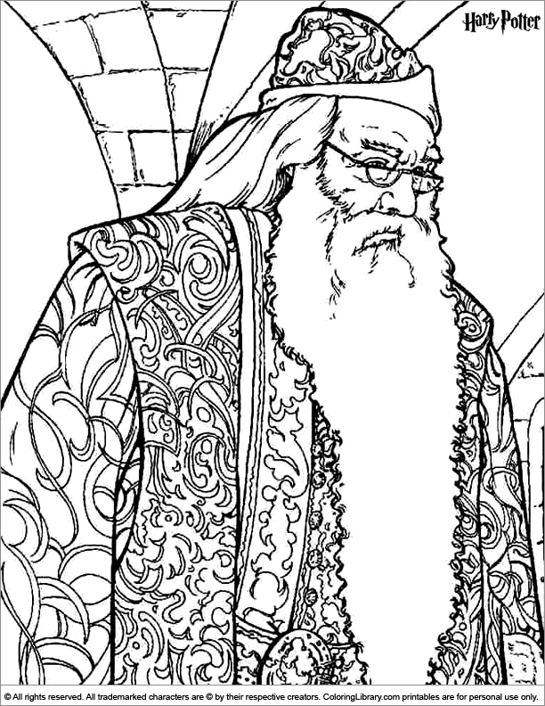 harry potter free printable coloring page  coloring library