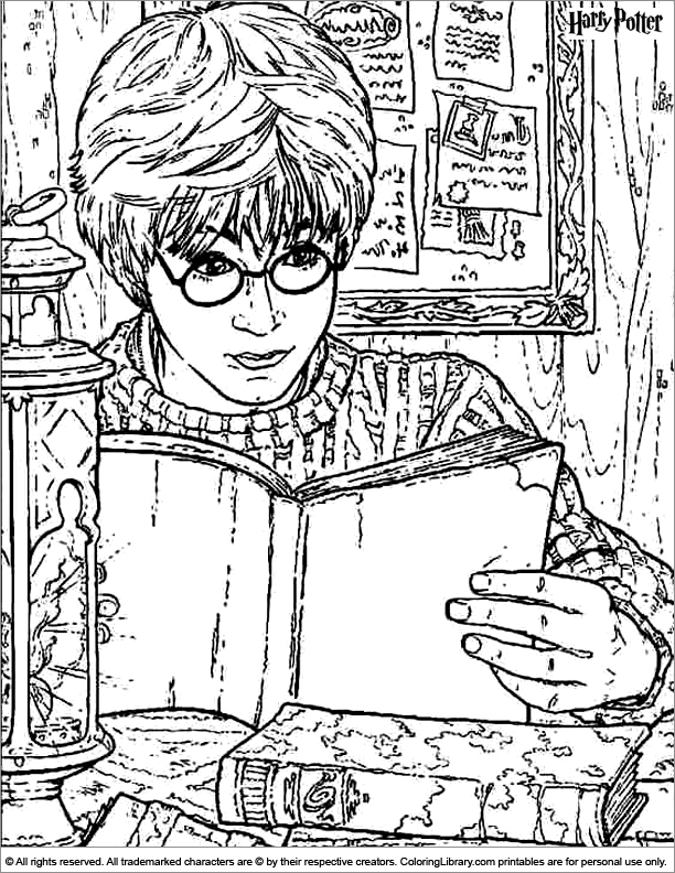 Harry Potter coloring page online - Coloring Library