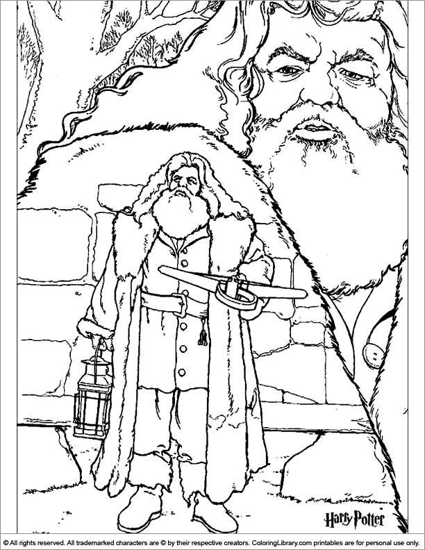 Harry Potter fun coloring page