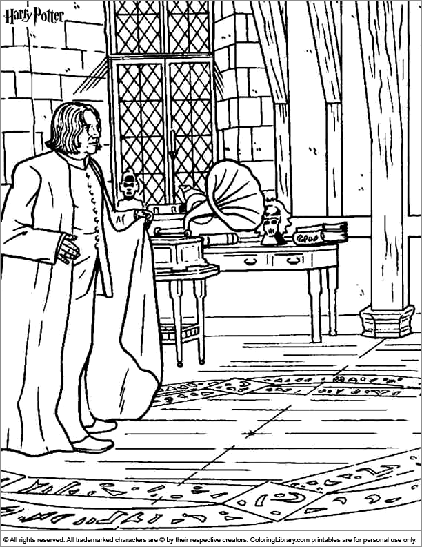 Harry Potter coloring book printable