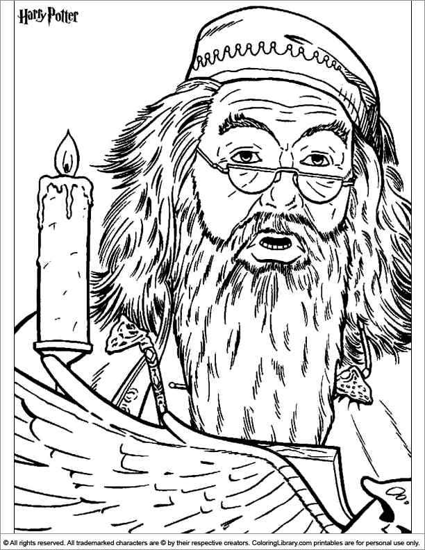 Cool Harry Potter coloring page