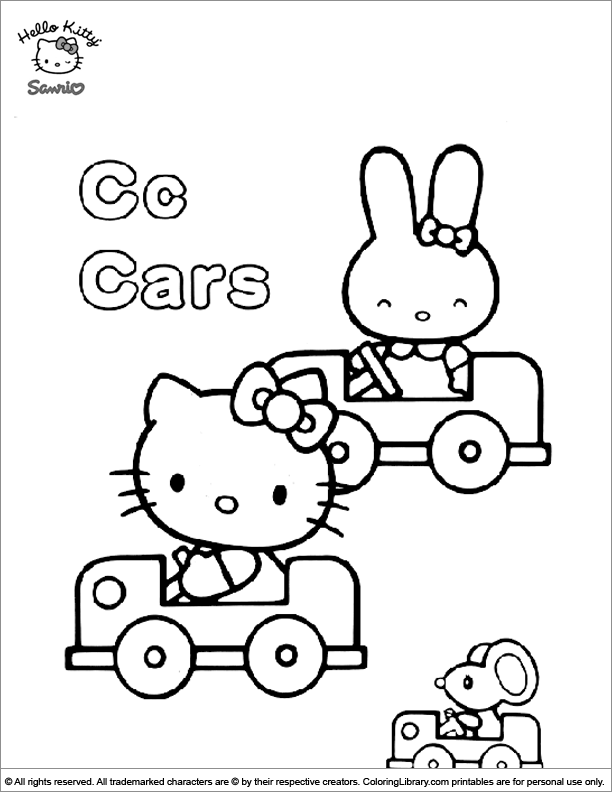 Hello Kitty coloring book