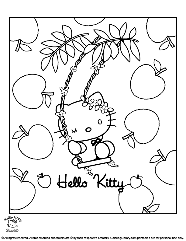 Hello Kitty Coloring Printables