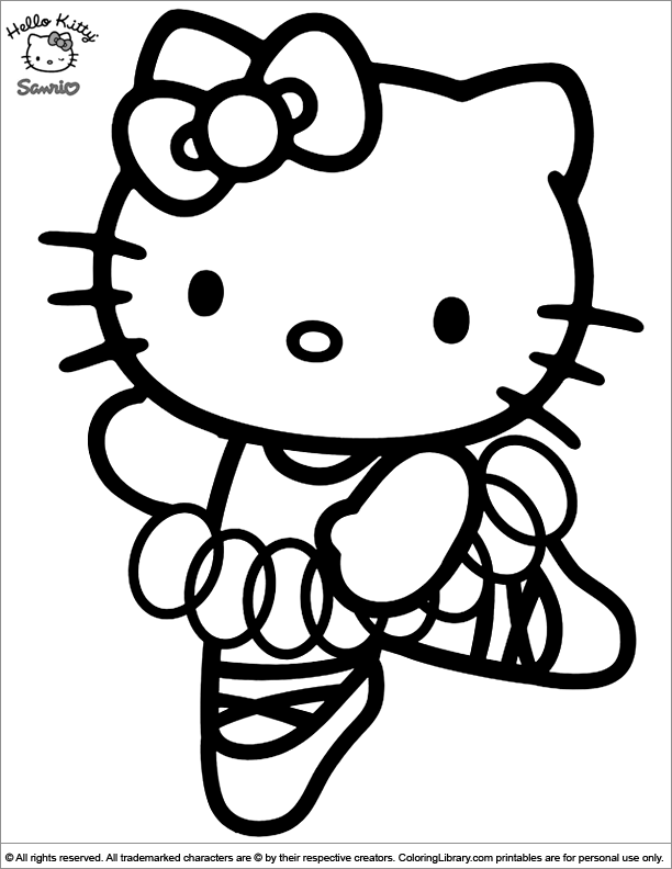 Hello Kitty coloring book printable