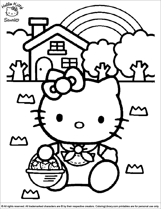  coloring book page for kids