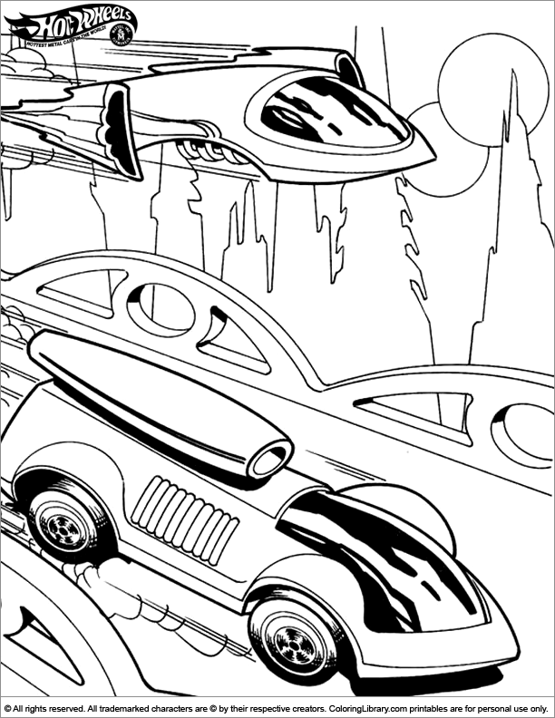 Download Hotwheels colouring sheet - Coloring Library