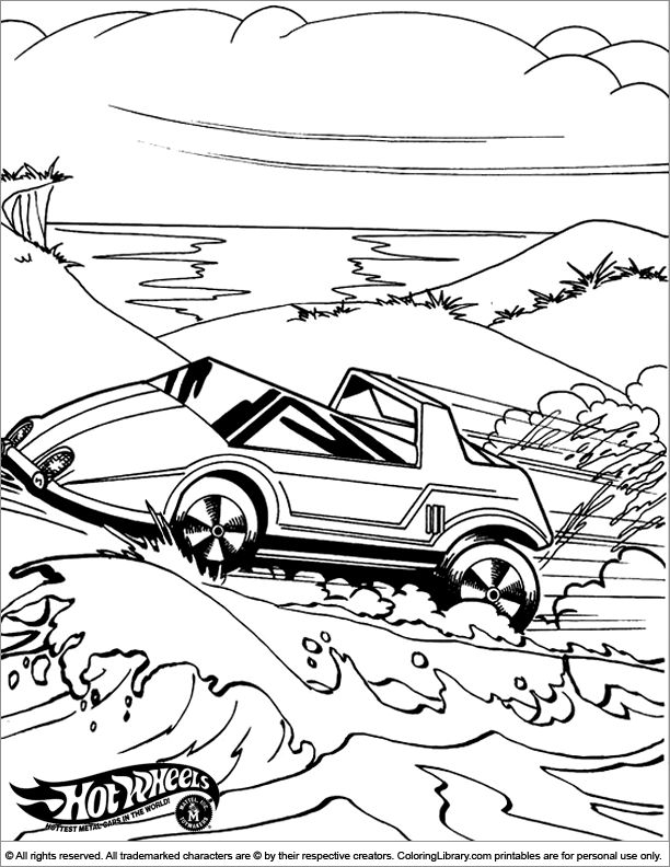 Hotwheels for coloring
