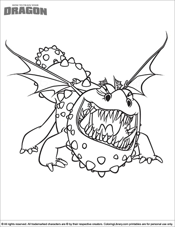 Free How To Train Your Dragon coloring page
