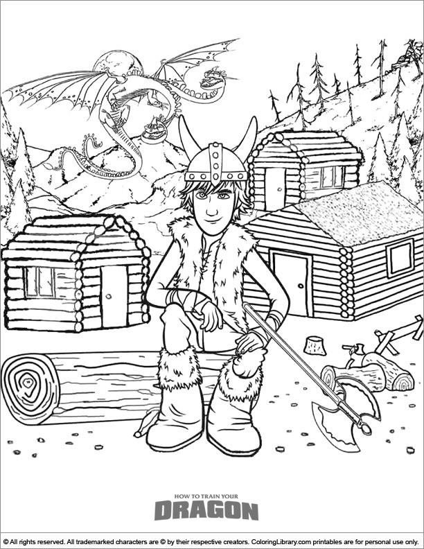 Coloring Pages For Kids How To Train Your Dragon