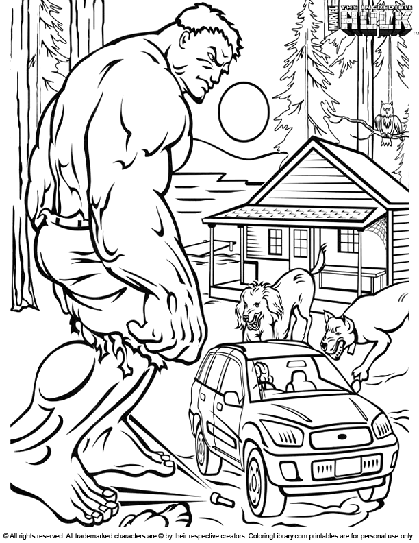 Hulk free printable coloring page - Coloring Library