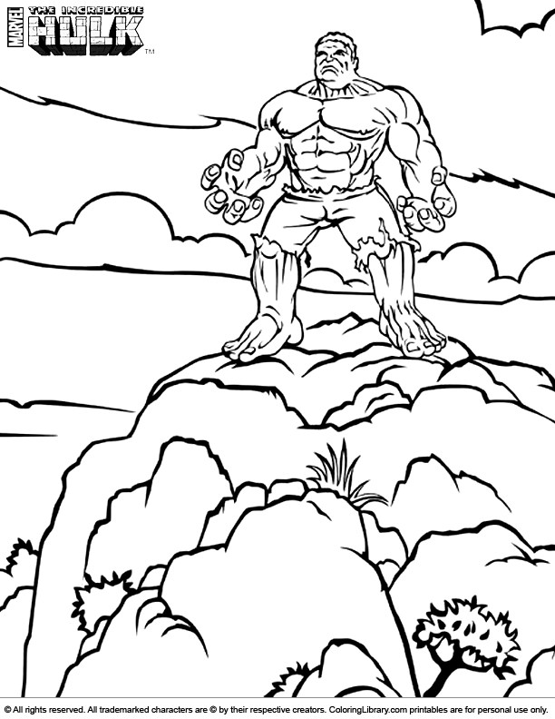 Hulk Coloring Activity