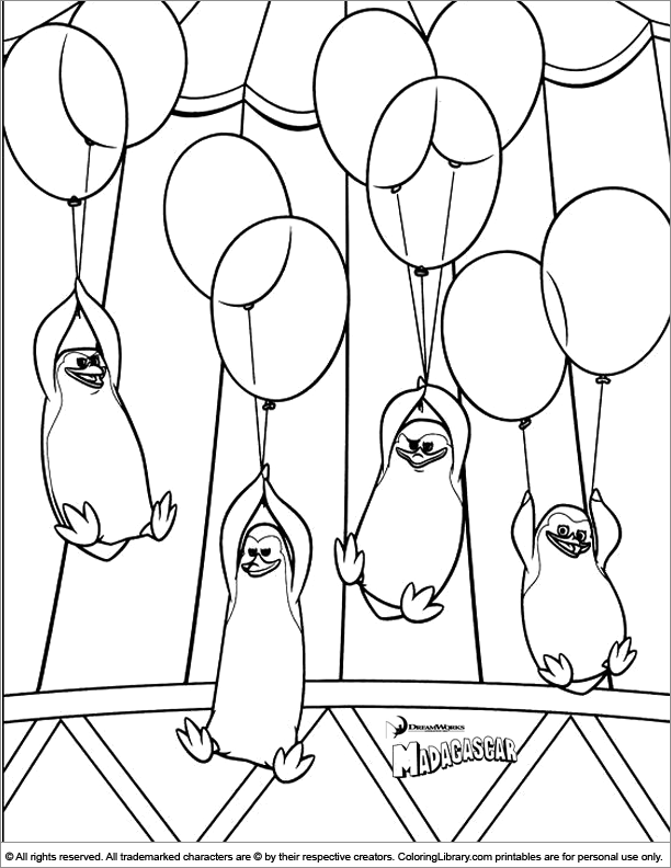 penguins of madagascar coloring pages with names - photo #15