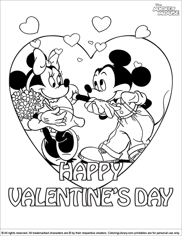 Free Mickey Mouse coloring page