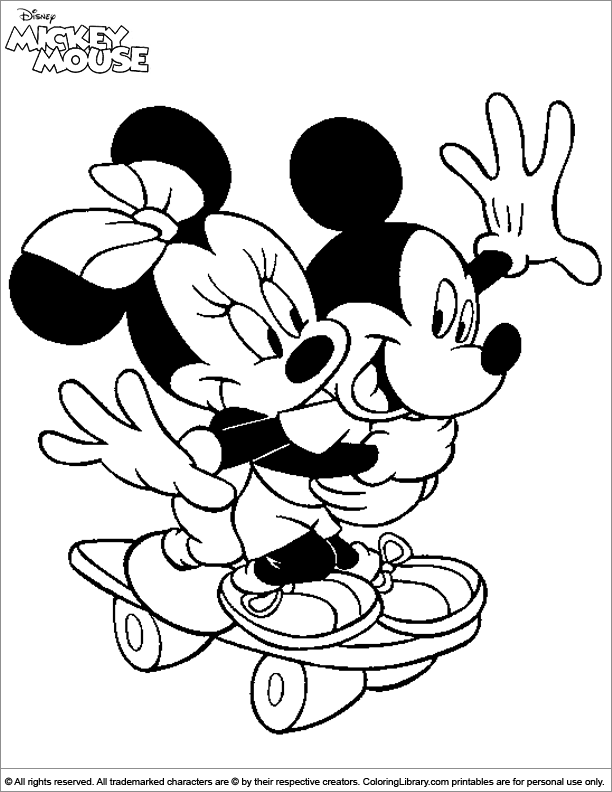 Mickey Mouse coloring picture