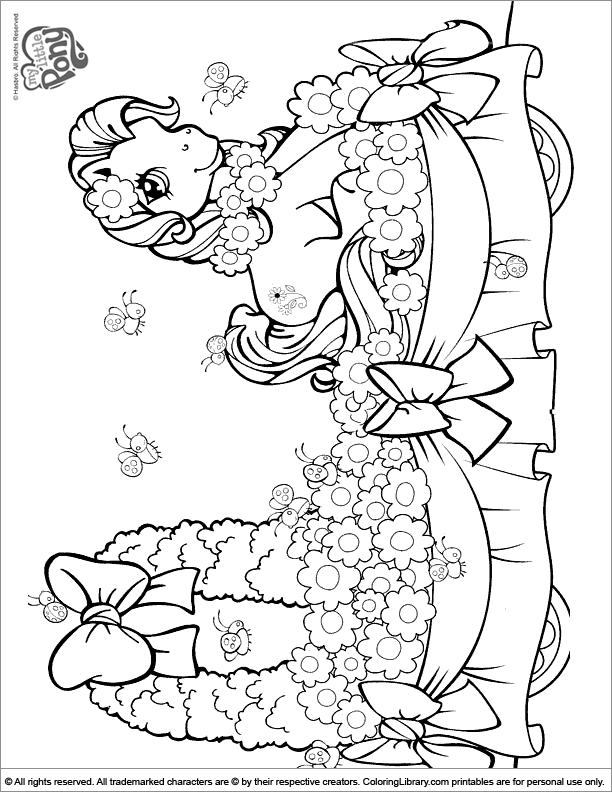 My Little Pony coloring page to color for free - Coloring Library