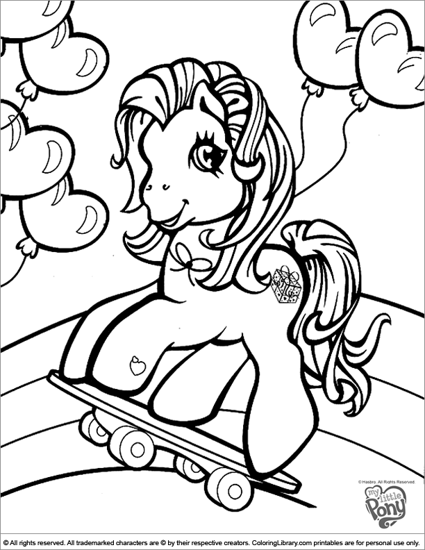 My Little Pony coloring page fun