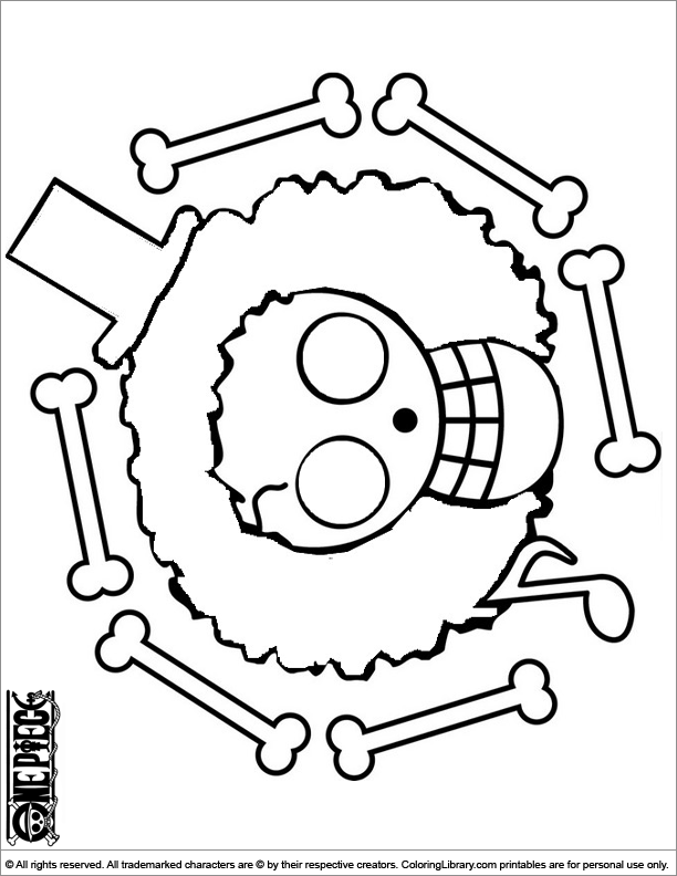 Once Piece coloring sheet to print