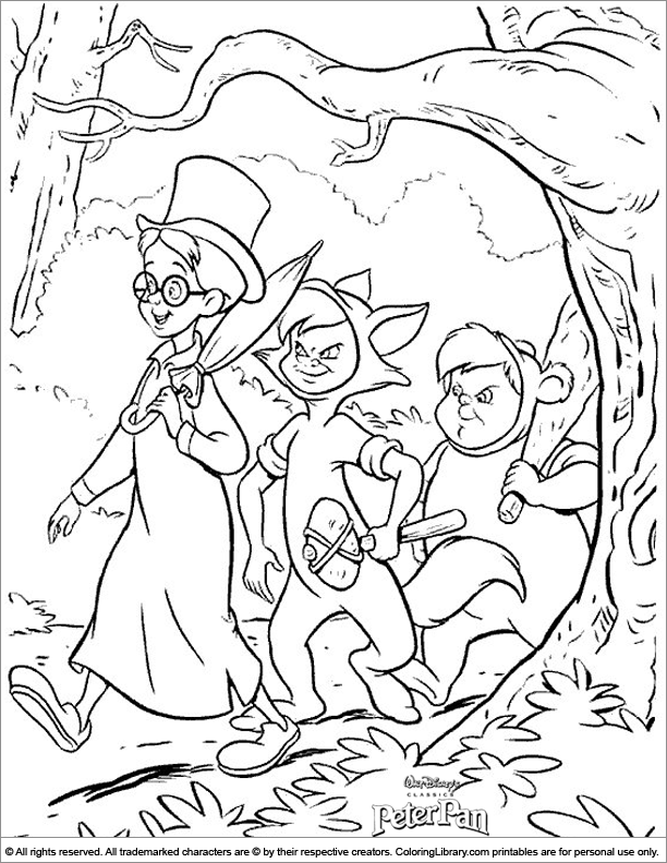 Peter Pan Coloring Picture