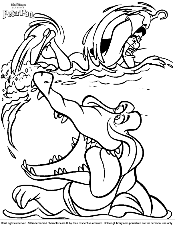 Peter Pan coloring picture to print
