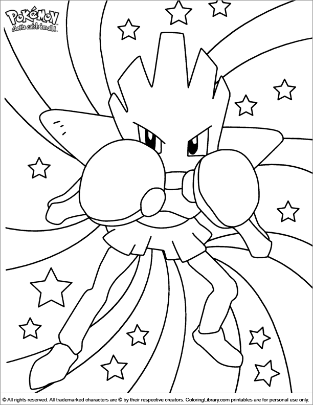 Pokemon free coloring page - Coloring Library