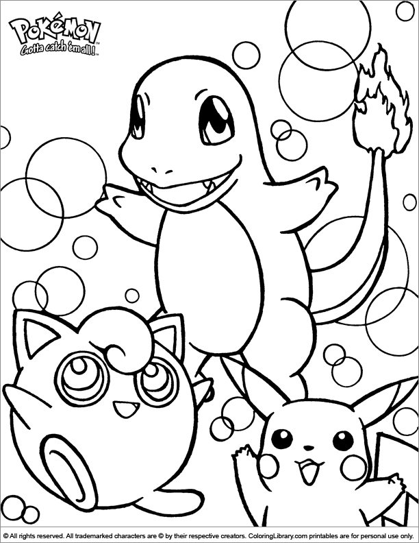 Printable Pokemon Colouring Book - art-willy