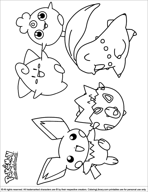  coloring book page for kids