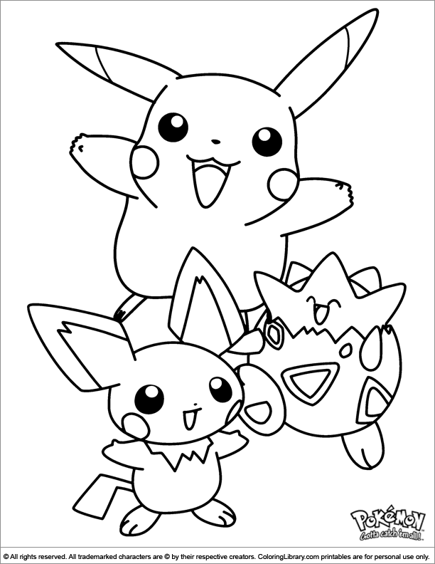 Pokemon Coloring Pictures For Kids Coloring Library