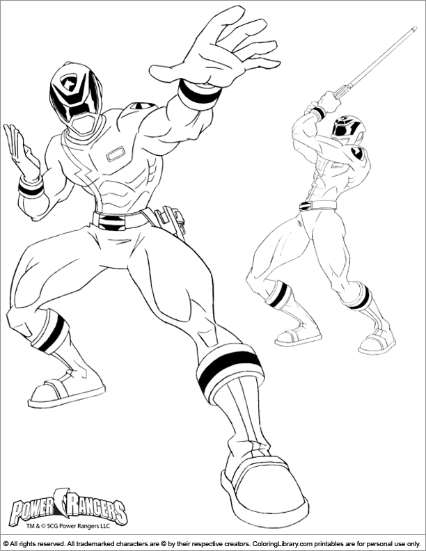 Power Rangers coloring for kids free
