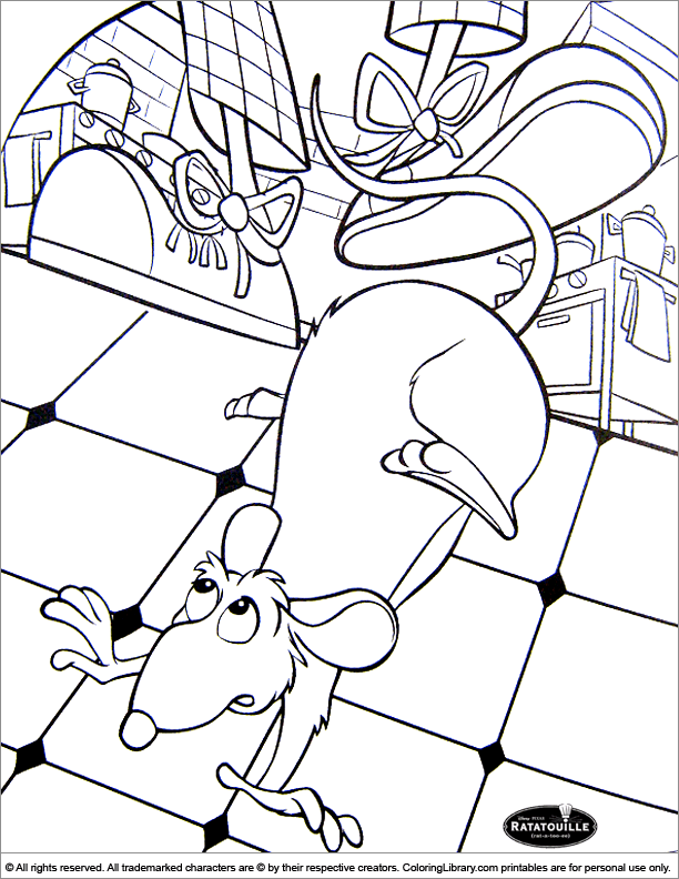 Download Ratatouille free coloring - Coloring Library