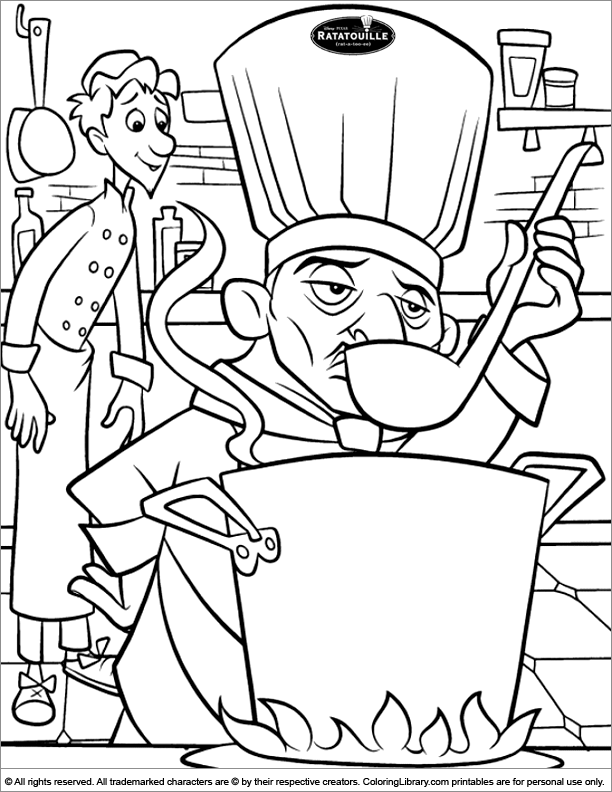 Download Ratatouille free printable coloring page - Coloring Library