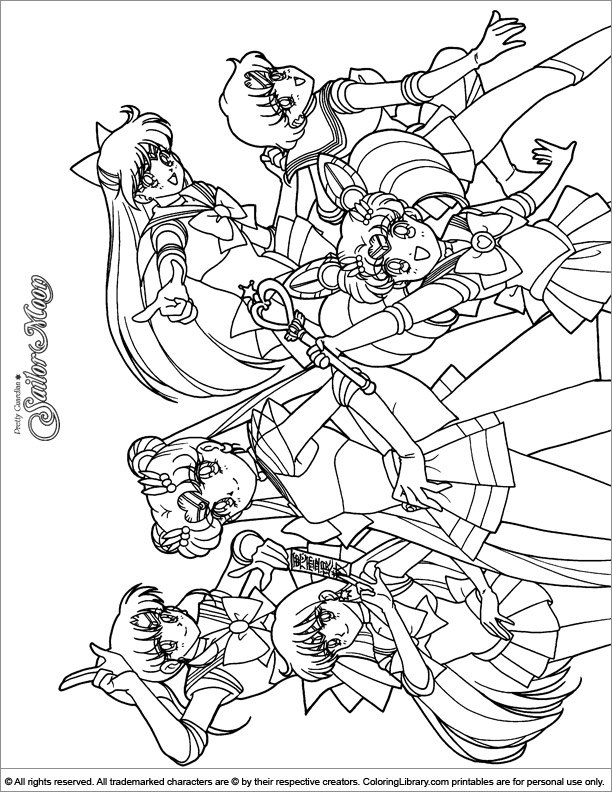  coloring book page for kids