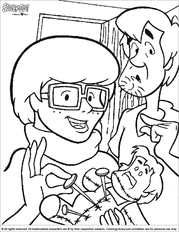 Scooby Doo coloring book page