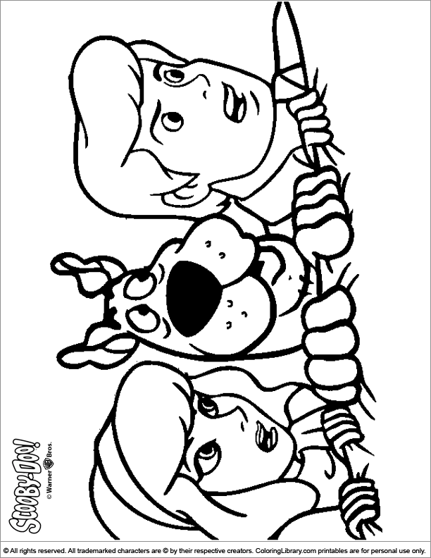 Fun Scooby Doo coloring page