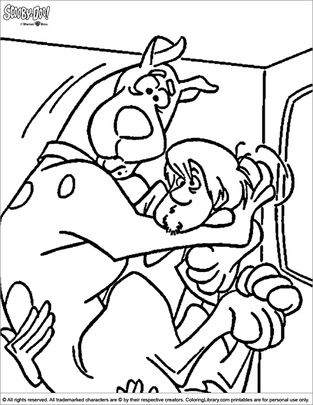 Scooby Doo coloring sheet