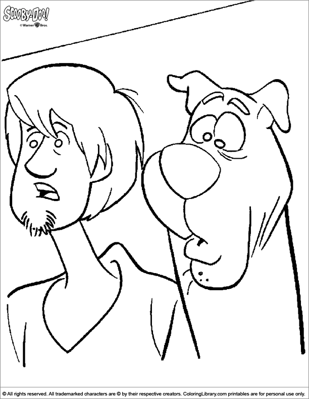 Scooby Doo fun coloring picture - Coloring Library