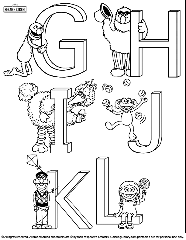  coloring book sheet