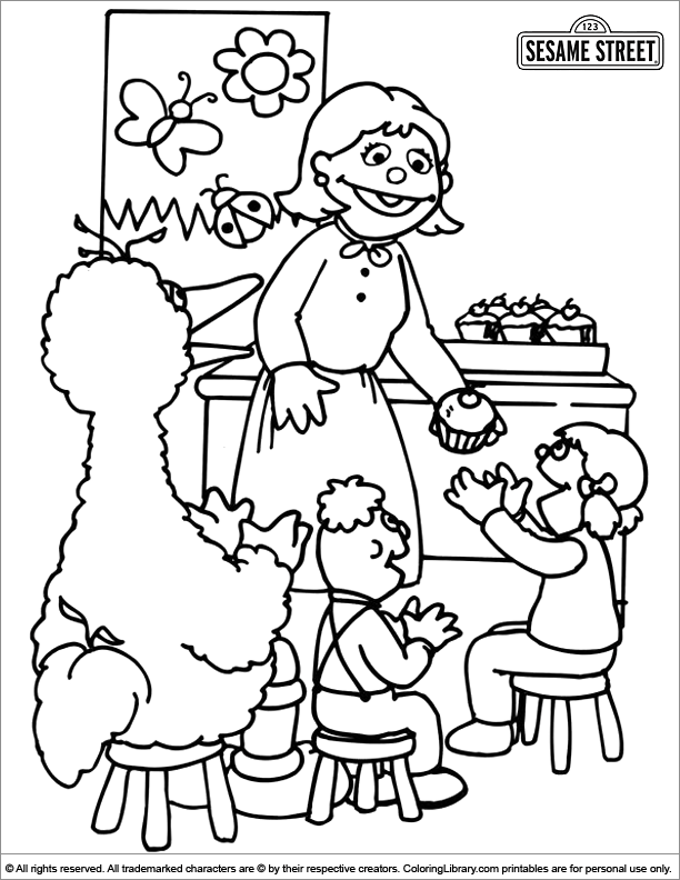  coloring book page for kids