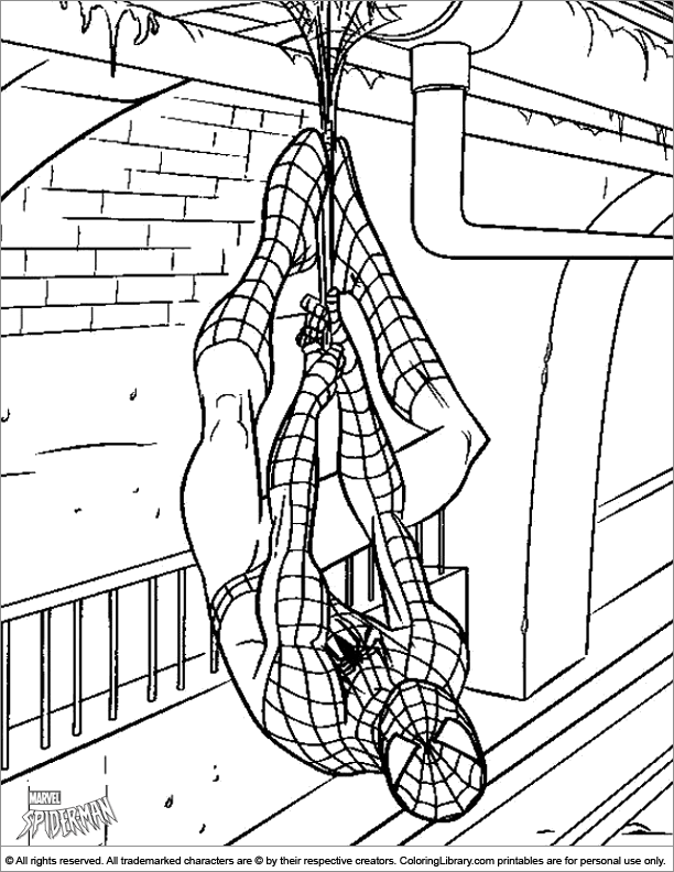 Spider Man coloring printable