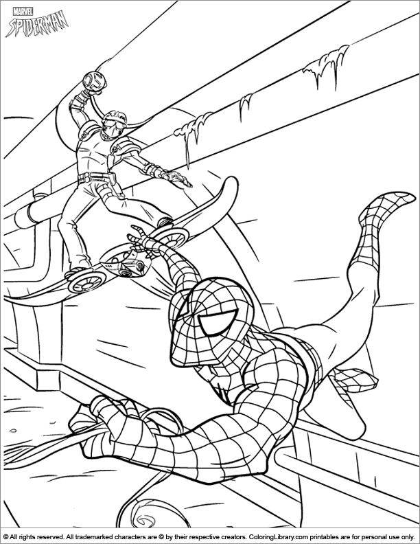 Spider Man Coloring Picture